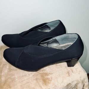 Naot Black Stretch Fabric Women's Heels - Comfort Pumps - Size 40.5